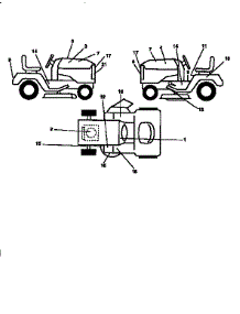 Decal parts for Craftsman Front-Engine Lawn Tractor 917252502 from AppliancePartsPros.com