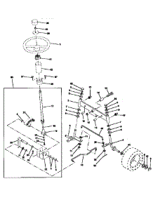 Steering Assembly parts for Craftsman Front-Engine Lawn Tractor 917252503 from AppliancePartsPros.com