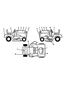 Decals parts for Craftsman Front-Engine Lawn Tractor 917252510 from AppliancePartsPros.com