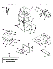 Engine parts for Craftsman Front-Engine Lawn Tractor 917252510 from AppliancePartsPros.com