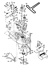 Mower parts for Craftsman Front-Engine Lawn Tractor 917252510 from AppliancePartsPros.com