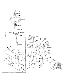 Steeting Assembly parts for Craftsman Front-Engine Lawn Tractor 917252511 from AppliancePartsPros.com