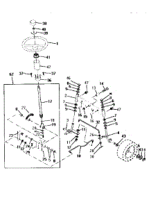 Steering Assembly parts for Craftsman Front-Engine Lawn Tractor 917252512 from AppliancePartsPros.com