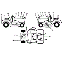 Decals parts for Craftsman Front-Engine Lawn Tractor 917252512 from AppliancePartsPros.com
