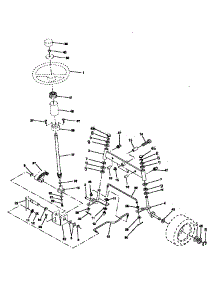 Steering Assembly parts for Craftsman Front-Engine Lawn Tractor 917252520 from AppliancePartsPros.com