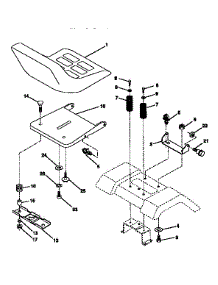 Seat Assembly parts for Craftsman Front-Engine Lawn Tractor 917252520 from AppliancePartsPros.com