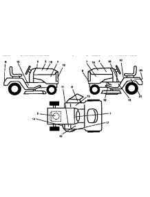 Decals parts for Craftsman Front-Engine Lawn Tractor 917252520 from AppliancePartsPros.com