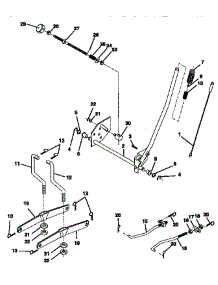 Mower Lift parts for Craftsman Front-Engine Lawn Tractor 917252520 from AppliancePartsPros.com