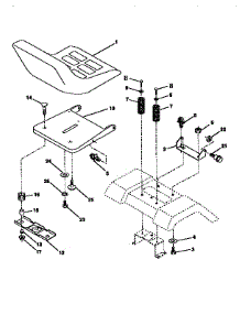 Seat Assembly parts for Craftsman Front-Engine Lawn Tractor 917252521 from AppliancePartsPros.com
