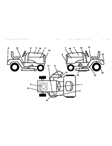 Decals parts for Craftsman Front-Engine Lawn Tractor 917252521 from AppliancePartsPros.com