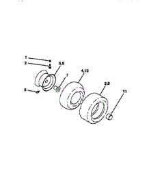 Wheels And Tires parts for Craftsman Front-Engine Lawn Tractor 917252521 from AppliancePartsPros.com