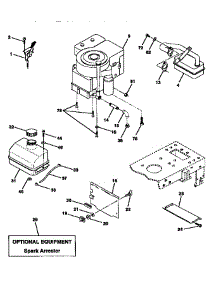 Engine parts for Craftsman Front-Engine Lawn Tractor 917252521 from AppliancePartsPros.com