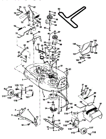 Mower Deck parts for Craftsman Front-Engine Lawn Tractor 917252521 from AppliancePartsPros.com