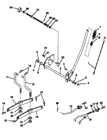 Mower Lift parts for Craftsman Front-Engine Lawn Tractor 917252522 from AppliancePartsPros.com