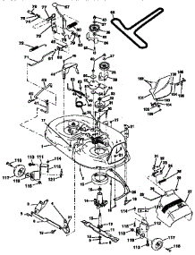 Mower Deck parts for Craftsman Front-Engine Lawn Tractor 917252522 from AppliancePartsPros.com