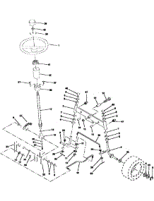 Steering Assembly parts for Craftsman Front-Engine Lawn Tractor 917252530 from AppliancePartsPros.com