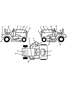 Decals parts for Craftsman Front-Engine Lawn Tractor 917252530 from AppliancePartsPros.com