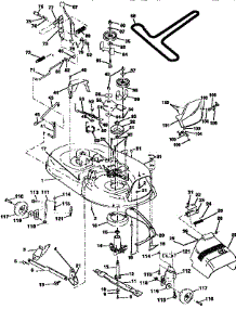 Mower Deck parts for Craftsman Front-Engine Lawn Tractor 917252530 from AppliancePartsPros.com