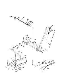 Mower Lift parts for Craftsman Front-Engine Lawn Tractor 917252531 from AppliancePartsPros.com