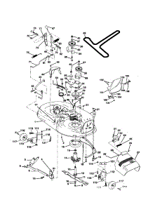 Mower Deck parts for Craftsman Front-Engine Lawn Tractor 917252531 from AppliancePartsPros.com