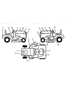 Decals parts for Craftsman Front-Engine Lawn Tractor 917252540 from AppliancePartsPros.com