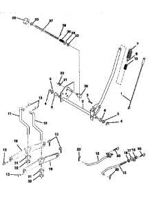Mower Lift parts for Craftsman Front-Engine Lawn Tractor 917252540 from AppliancePartsPros.com