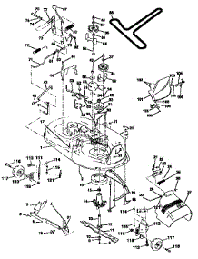 Mower Deck parts for Craftsman Front-Engine Lawn Tractor 917252540 from AppliancePartsPros.com