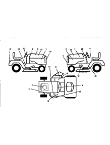Decals parts for Craftsman Front-Engine Lawn Tractor 917252541 from AppliancePartsPros.com
