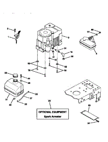 Engine parts for Craftsman Front-Engine Lawn Tractor 917252541 from AppliancePartsPros.com