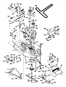Mower Deck parts for Craftsman Front-Engine Lawn Tractor 917252541 from AppliancePartsPros.com