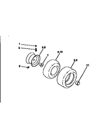 Wheels And Tires parts for Craftsman Front-Engine Lawn Tractor 917252542 from AppliancePartsPros.com