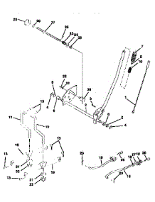 Mower Lift parts for Craftsman Front-Engine Lawn Tractor 917252542 from AppliancePartsPros.com