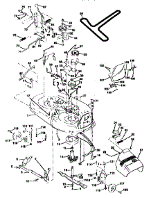 Mower Deck parts for Craftsman Front-Engine Lawn Tractor 917252542 from AppliancePartsPros.com