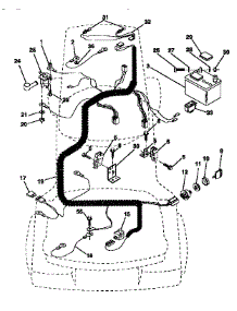 Electrical parts for Craftsman Front-Engine Lawn Tractor 917252550 from AppliancePartsPros.com