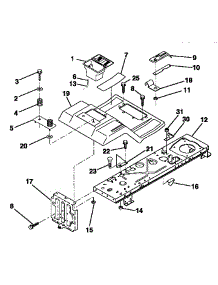 Fender / Chassis parts for Craftsman Front-Engine Lawn Tractor 917252550 from AppliancePartsPros.com