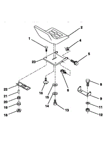 Seat parts for Craftsman Front-Engine Lawn Tractor 917252550 from AppliancePartsPros.com