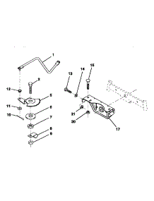 Sector Gear / Axle Support parts for Craftsman Front-Engine Lawn Tractor 917252550 from AppliancePartsPros.com