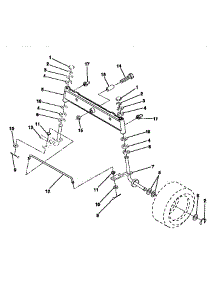 Front Axle parts for Craftsman Front-Engine Lawn Tractor 917252550 from AppliancePartsPros.com