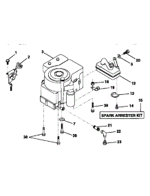 Engine / Throttle parts for Craftsman Front-Engine Lawn Tractor 917252550 from AppliancePartsPros.com