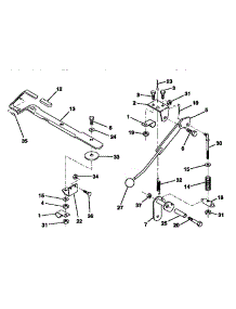 Mower Lift Lever parts for Craftsman Front-Engine Lawn Tractor 917252550 from AppliancePartsPros.com