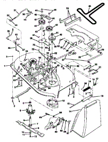 Mower Deck parts for Craftsman Front-Engine Lawn Tractor 917252550 from AppliancePartsPros.com