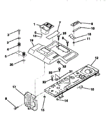 Fender / Chassis parts for Craftsman Front-Engine Lawn Tractor 917252551 from AppliancePartsPros.com