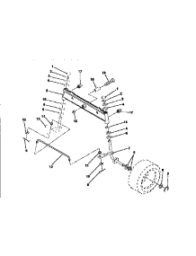 Front Axle parts for Craftsman Front-Engine Lawn Tractor 917252551 from AppliancePartsPros.com