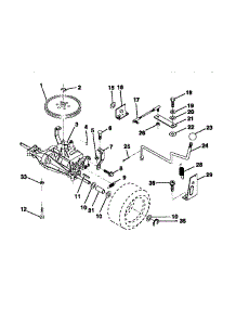 Transaxle parts for Craftsman Front-Engine Lawn Tractor 917252551 from AppliancePartsPros.com