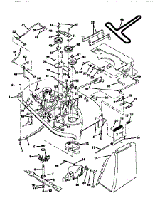 Mower Deck parts for Craftsman Front-Engine Lawn Tractor 917252551 from AppliancePartsPros.com
