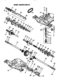 Dana Transaxle parts for Craftsman Front-Engine Lawn Tractor 917252551 from AppliancePartsPros.com