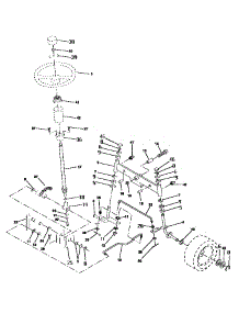 Steering Assembly parts for Craftsman Front-Engine Lawn Tractor 917252560 from AppliancePartsPros.com