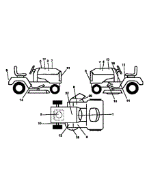 Decals parts for Craftsman Front-Engine Lawn Tractor 917252560 from AppliancePartsPros.com