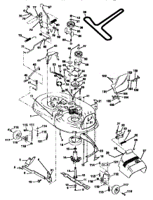 Mower Deck parts for Craftsman Front-Engine Lawn Tractor 917252560 from AppliancePartsPros.com