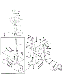 Steering Assembly parts for Craftsman Front-Engine Lawn Tractor 917252562 from AppliancePartsPros.com